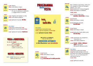 Il programma della festa